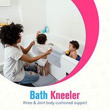 Load image into Gallery viewer, Elis & Alis Bath Kneeler with Elbow Rest Pad, Baby Bath Kneeling Set, Knee and Elbow Cushioned Support, Water Resistant Fabric, Mesh Pocket for Infant Toys & Bathing Accessories
