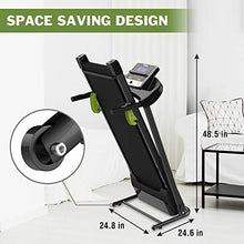 Load image into Gallery viewer, REDLIRO Walking Machine for Home Folding Jogging Treadmill with Incline Portable Space Saving Fitness Motorized Running Electric Indoor Exercise Workout Office Physical Training
