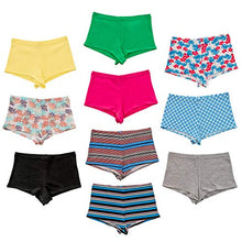 Load image into Gallery viewer, Alyce Intimates Womens Cotton Boyshort Panty, Pack of 10