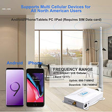 Load image into Gallery viewer, AT&T Cell Phone Signal Booster Cricket T-Mobile Cell Booster ATT Booster 4G LTE Band 12/17 700mhz Cell Phone Booster Repeater Home ATT Cell Signal Booster Amplifier Yagi Antenna Kit Boosts Data/Calls