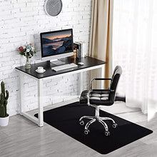 Load image into Gallery viewer, Office Chair Mat for Hardwood & Tile Floor, 55"x35" Computer Gaming Rolling Chair Mat, Under Desk Low-Pile Rug, Large Anti-Slip Floor Protector for Home Ofiice (Black)