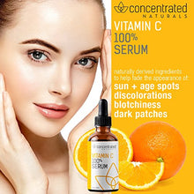 Load image into Gallery viewer, Vitamin C Serum for Face | Professional Grade | High Concentrate Formula May Help Smooth Appearance of Wrinkles, Brightens | May Improve Appearance of Skin Tone for More Youthful-Looking Skin 1oz