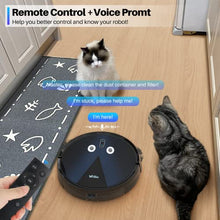 Load image into Gallery viewer, vrillo J050 Robot Vacuum and Mop Cleaner 2200Pa Strong Suction, APP&Remote Control, Wi-Fi, Compatible with Alexa and Self-Charging, Ideal for Carpet, Hard Floors, Pet Hair Cleaning