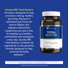 Load image into Gallery viewer, Gundry MD® Total Restore® Gut Health and Gut Lining Support Supplement - (90 Capsules)