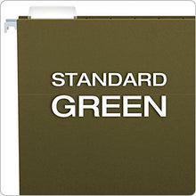 Load image into Gallery viewer, Pendaflex Hanging File Folders, Letter Size, Standard Green, 1/5-Cut Adjustable Tabs, 25 Per Box (81602), Standard Green - 1/5 Tabs