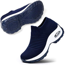 Load image into Gallery viewer, STQ Women's Walking Shoes Casual Sneakers for All Day Wear Navy, 7