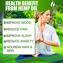 Load image into Gallery viewer, (3 Pack) Organic Hemp Oil for Pain Relief and Inflammation - Helps Anxiety Stress Relief Sleep Aid Relaxation Mood Focus - Made from Hemp Seed Oil Extract - Vegan Drops Tincture - Non-GMO