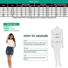 Load image into Gallery viewer, YAWOVE Women's Casual Short Denim Skirt Mini Jean Skirt Dark Blue