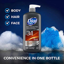 Load image into Gallery viewer, Dial Men 3 in1 Body, Hair and Face Wash, Ultimate Clean, 23 fl oz (Pack of 3)