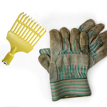 Load image into Gallery viewer, DocaPole 4 inch Roof Rake & Shrub Rake // Extension Pole Roof Rake Attachment // for Roof Raking and Detailed Shrub Raking Under Bushes and in Flower Beds // Flower Bed Rake // Small Rake Attachment