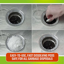 Load image into Gallery viewer, CLR Fresh & Clean Garbage Disposal, Fresh Scent Weekly Foaming Cleaning Pods, 5 Pods Total (Packaging May Vary)