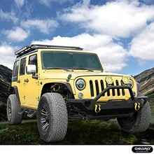 Load image into Gallery viewer, OEDRO Flat Front & Rear Fender Flares Compatible with 2007-2018 Jeep Wrangler JK & JKU Unlimited, 4 PCS Off-Road Steel Liner Set