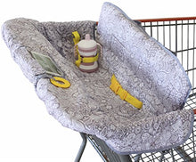 Load image into Gallery viewer, Shopping Cart Cover for Baby or Toddler | 2-in-1 High Chair Cover | Compact Universal Fit | Unisex for Boy or Girl | Includes Carry Bag | Machine Washable | Fits Restaurant Highchair | Sweet Dreams…