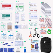 Load image into Gallery viewer, EMT Pouch MOLLE Ifak Pouch Tactical MOLLE Medical First Aid Kit Utility Pouch Carlebben (with Medical Supplies)