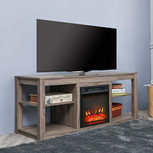 Load image into Gallery viewer, Romayard Electric Fireplace TV Stand Entertainment Center with Fireplace Corner Electric Fireplace Console Fireplace Heater for TVs up to 70"