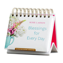 Load image into Gallery viewer, DaySpring Flip Calendar - Susie Larson - Blessings for Every Day, White - 49911
