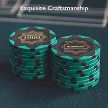 Load image into Gallery viewer, SLOWPLAY Nash Clay Poker Chips, 14 Grams Heavyweight Clay Composite, 40mm Large Chips in Bulk, Pack of 50 with Denomination of 1