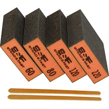 Load image into Gallery viewer, Sanding Sponge, 60 80 120 220 Coarse Medium Fine Grit Sanding Blocks, Sander Sponges for Drywall Metal, Sandpaper Sponge Sanding Block for Wood 4 Pcs by S&F STEAD & FAST