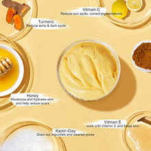 Load image into Gallery viewer, ANAIRUI Turmeric Vitamin C Clay Mask for Acne and Dark Spots, Vitamin C & E Clay Facial Mask for Blackheads, Pores, Wrinkles, Fine Lines, Hydrating, Clarifying, Cleansing Skincare Mask, 4.23 OZ