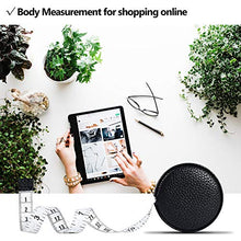 Load image into Gallery viewer, 3m/120" Tape Measure Body Measuring Tape for Body Cloth Tape Measure for Sewing Fabric Tailors Medical Measurements Tape Dual Sided Leather Tape Measure Retractable (Black, 1 Pack)