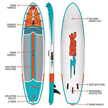 Load image into Gallery viewer, Drift 11'6" Inflatable Stand Up Paddle Board, SUP with Accessories | Coiled Leash, Pump, Lightweight Paddle, Fin & Backpack Travel Bag (Native)