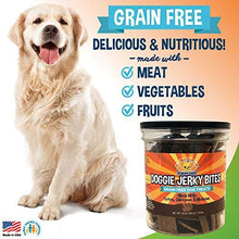 Load image into Gallery viewer, Premium Healthy Dog Jerky Treats | Grain Free Turkey Dog Treat Bites | Natural Snack Made with Turkey, Chickpeas & Molasses | No Corn, Wheat or Soy