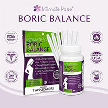 Load image into Gallery viewer, Intimate Rose Save 10% on Boric Acid Suppositories + 30 Count Vaginal Suppository Applicator + pH Test Strips for Women (50 Strips) Bundle.