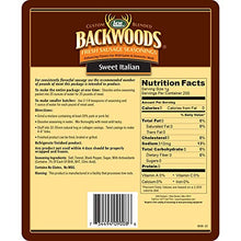 Load image into Gallery viewer, Backwoods Sweet Italian Fresh Sausage Seasoning 8.34 oz.