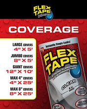 Load image into Gallery viewer, Flex Tape Rubberized Waterproof Tape, 8" X 5', Gray