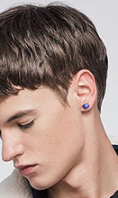 Load image into Gallery viewer, Thunaraz 8 Pairs Unisex Stainless Steel Stud Earrings Galaxy Astronomy Earrings for Girls Boys