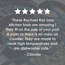 Load image into Gallery viewer, Rachael Ray Kitchen Tools and Gadgets Nonstick Utensils/Lazy Spoonula, Solid and Slotted Spoon, 3 Piece, Marine Blue