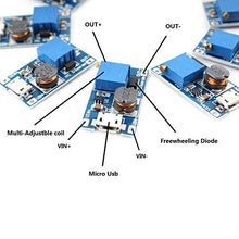 Load image into Gallery viewer, Eiechip dc to dc Step up Boost Converter, MT3608 with Mico USB, DC Voltage Regulator, Step Up Boost Converter Power Supply, Boost Module 2V-24V to 5V-28V 2A (Pack of 10)