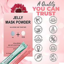 Load image into Gallery viewer, Jelly Facial Mask Peel Off Crystal Face Jelly Mask Powder Hydrating Gel Peel Off Rubber, Hyaluronic Acid Essence Sets, Diy Spa Anti-Aging Egyptian Rose Powder Natural, Facial Jelly Mask Powder, Hyaluronic Acid 10 PCS