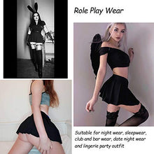 Load image into Gallery viewer, Avidlove Women Role Play Schoolgirl Skirt Lingerie Mini Pleated Skirts(Rose,XS)