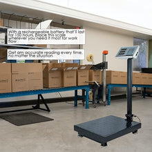 Load image into Gallery viewer, Houseables Industrial Platform Scale 600 LB x .05, 19.5" x 15.75", Digital, Bench, Large for Luggage, Shipping, Package Computing, Postal