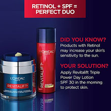 Load image into Gallery viewer, L'Oreal Paris Revitalift Pressed Night Cream with Retinol, Niacinamide, Visibly Reduce Wrinkles, Hydrate for Face, Under Eye, Neck, Chest, Dermatologist tested + Hyaluronic Acid Serum Sample