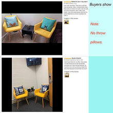 Load image into Gallery viewer, Lansen Furniture (Set of 2) Modern Living Dining Room Accent Arm Chairs Club Guest with Solid Wood Legs (Yellow)