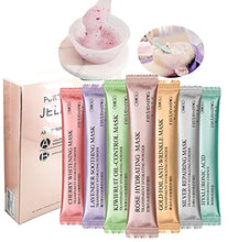 Load image into Gallery viewer, Diy Spa Rose Hyaluronic Acid Hydro Jelly Facial Mask Powder Collagen Vitamin C Peel off Rubber Face Mask 12 Sacks (Mix -6)