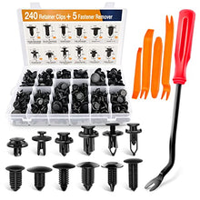 Load image into Gallery viewer, GOOACC 240PCS Bumper Retainer Clips Car Plastic Rivets Fasteners Push Retainer Kit Most Popular Sizes Auto Push Pin Rivets Set -Door Trim Panel Fender Clips for GM Ford Toyota Honda Chrysler