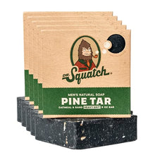 Load image into Gallery viewer, Dr. Squatch All Natural Bar Soap for Men with Heavy Grit, 5 Pack, Pine Tar