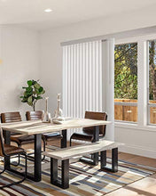 Load image into Gallery viewer, CHICOLOGY Vertical Blinds , Door Blinds , Blinds & Shades , Blackout Blinds ,Window Shade , Vertical Blinds for Sliding Doors , Sliding Blinds Oxford White (High Quality Vinyl) 78"W X 84"H
