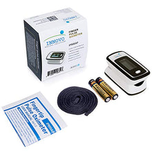 Load image into Gallery viewer, Innovo Deluxe iP900AP Fingertip Pulse Oximeter with Plethysmograph and Perfusion Index (Off-White with Black)