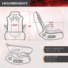 Load image into Gallery viewer, X Rocker, 5172801, Vibe 2.1 Wireless Bluetooth Gaming Floor Rocker, 23.62 x 14.57 x 17.69, Black/Red