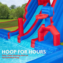 Load image into Gallery viewer, Sunny & Fun Ultra All-Play Inflatable Water Slide Park – Heavy-Duty for Outdoor Fun - Climbing Wall, Slides, Bounce House, Volley Net, Deep Pool – Inflate with Included Air Pump & Carrying Case