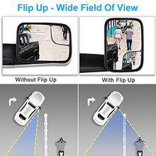 Load image into Gallery viewer, ECCPP Black Manual Adjusted Side View Mirror Tow Towing Mirrors Left & Right Pair Set Replacement fit for 94-01 Dodge Ram 1500, 94-02 Ram 2500 3500 Truck