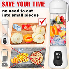 Load image into Gallery viewer, Portable Blender Lacomri – Powerful Crusher for Frozen Fruits and Veggies – Travel Blender – Cordless Blender – Portable Blender USB Rechargeable – Personal Blender – Mini Blender with Stainless-Steel Blades – Ideal for Healthy Juices and Smoothies