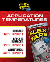 Load image into Gallery viewer, Flex Tape Rubberized Waterproof Tape, 4" x 5', Black (2 Pack)