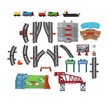 Load image into Gallery viewer, Thomas & Friends Talking Thomas & Percy Train Set UK English Edition, large motorized train and track set for kids ages 3 years and older
