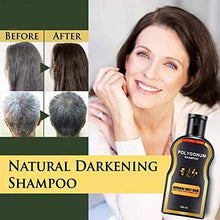 Load image into Gallery viewer, Natural Hair Darkening Shampoo and Conditioner,Organic Hair Darkening Shampoo Bar,Volumizing & Moisturizing,Black Hair Shampoo for Women Men Grey Hair-200ML