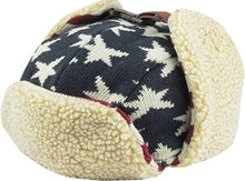 Load image into Gallery viewer, Stars and Stripes America Flag Aviator Trapper hat Trooper Ear Flaps Ushanka Eskimo Bomber Russian Warm Winter Cold (One Size, Flag Original)